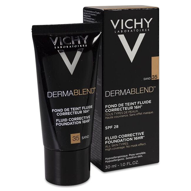 Vichy Dermablend Maquillaje 35 Sand, 30 ml
