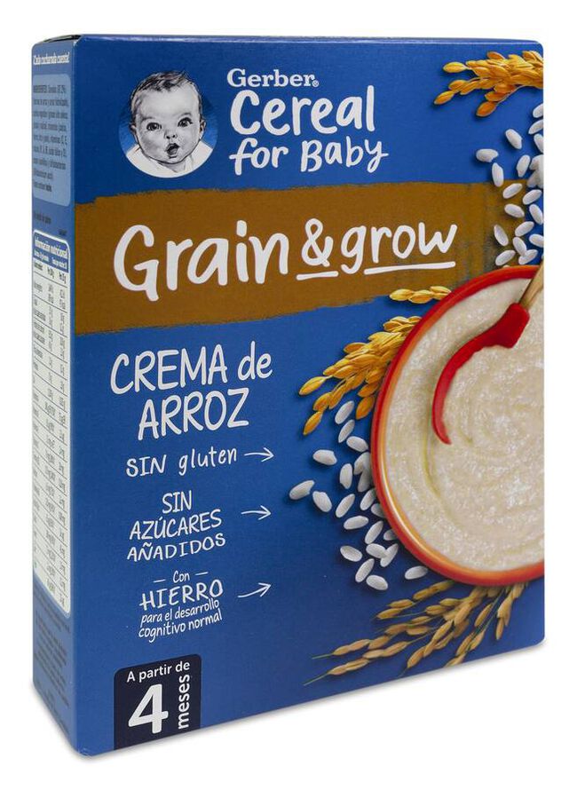 Gerber Papilla Crema de Arroz, 250 g