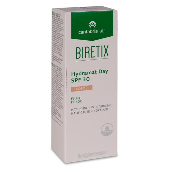 Biretix Hydramat Day Spf30 Con Color, 50 ml