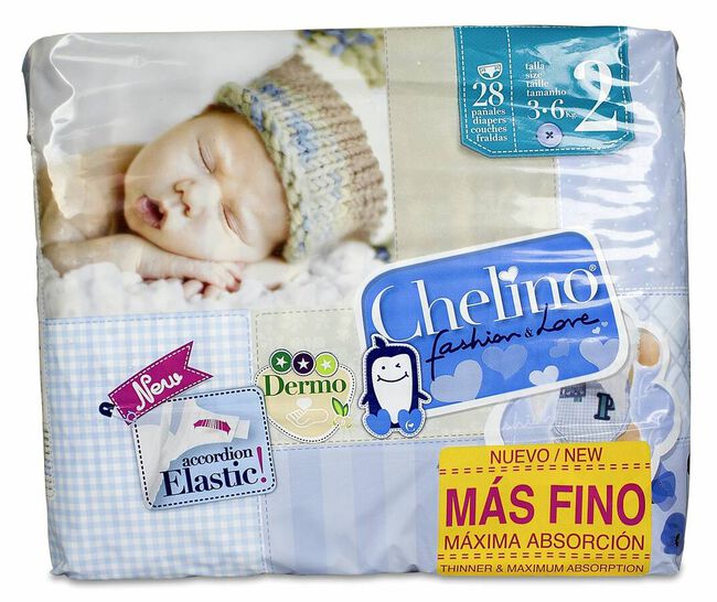 Pañales Chelino Classic Talla 2 (3-6KG) CHELINO en Mundo Bebé