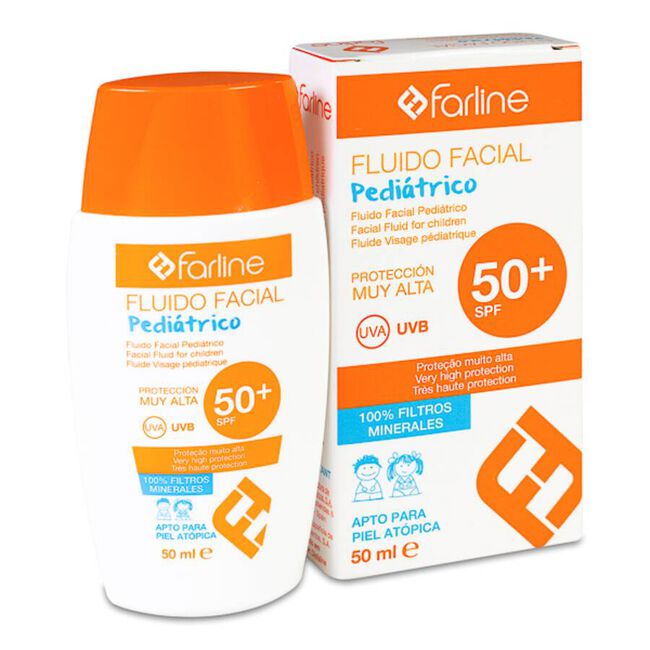 Farline Fluido Facial Pediátrico SPF 50+, 50 ml
