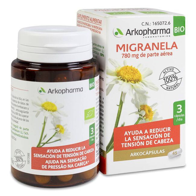 Arkopharma Arkocápsulas Migranela, 48 Cápsulas