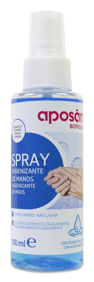 Aposán Spray Hidroalcohólico con Ácido Hialurónico, 100 ml
