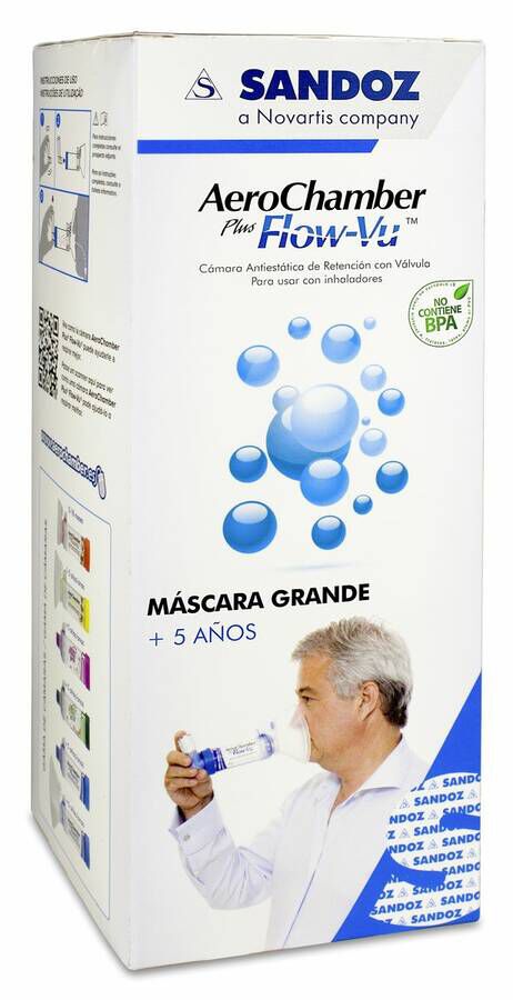 Aero Chamber Inhalador Adultos, 1 Ud