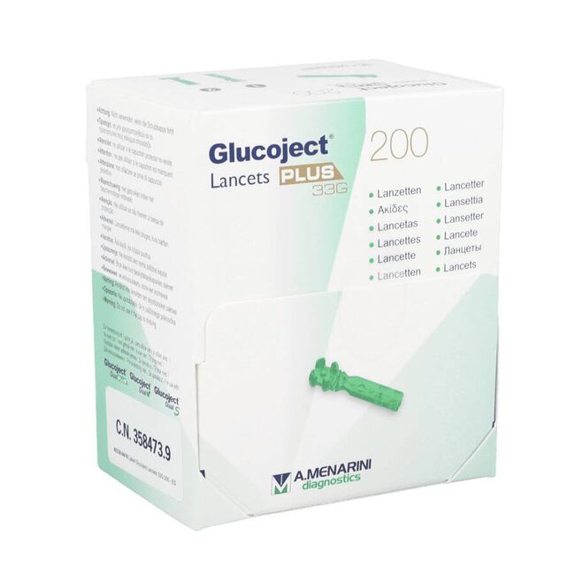 Glucojet Lancet Plus 33 gr, 200 unidades