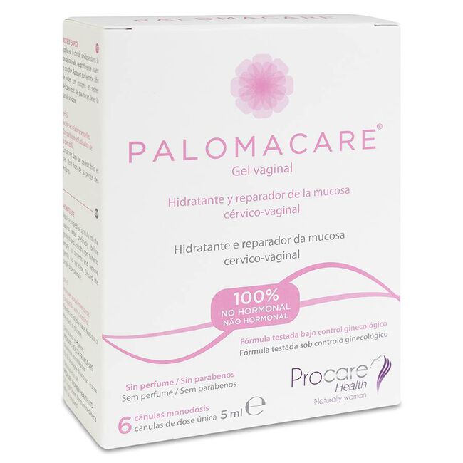 Palomacare Gel Vaginal Hidratante y Reparador, 6 Uds