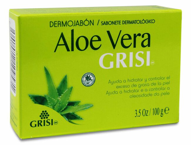 Grisi Aloe Vera Jabón en Pastilla, 100 g
