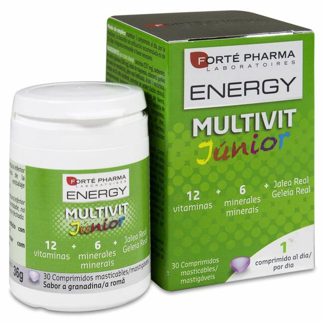 Forté Pharma Energy Multivit Junior, 30 Uds