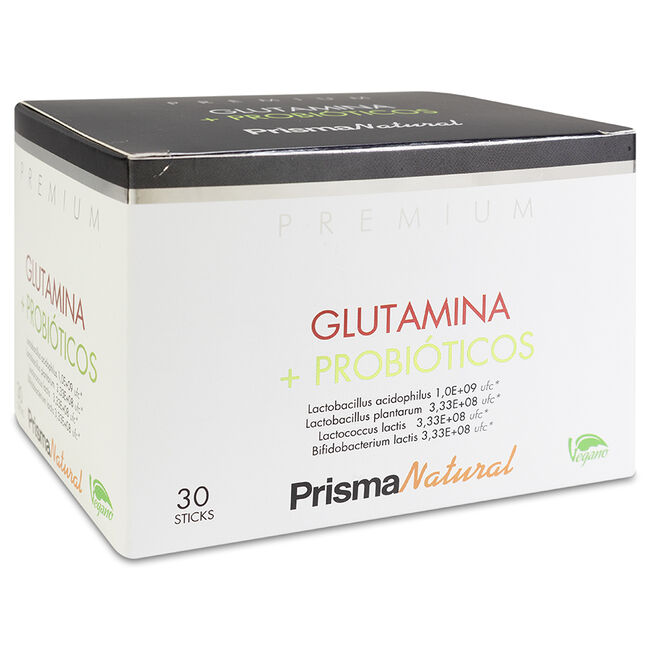 Nueva Dietética Prisma Natural Glutamina + Probióticos, 30 Sticks