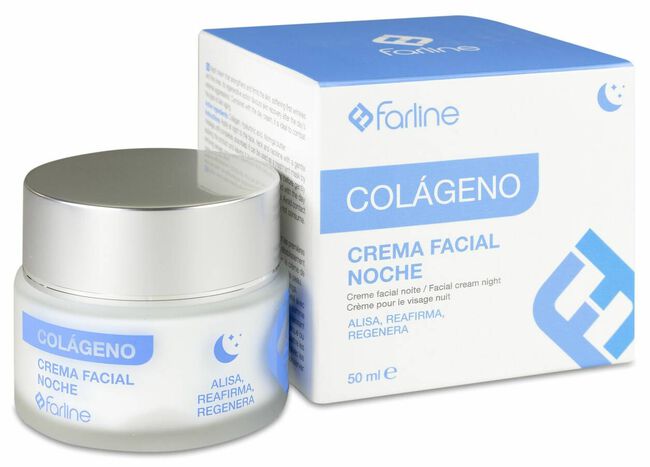 Farline Colágeno Crema Facial de Noche, 50 ml