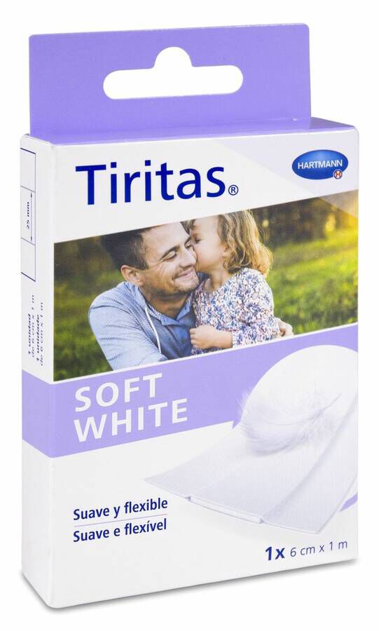 Tiritas Soft White, 1m x 6cm