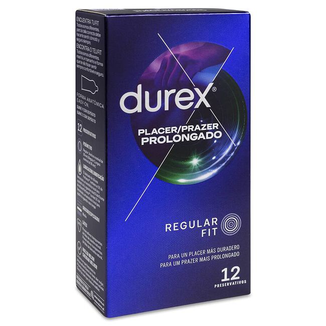 Durex Placer Prolongado, 12 Uds