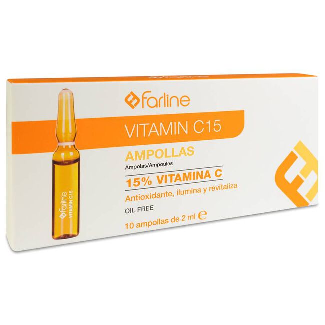 Farline Vitamin C15 Ampollas, 10 Ampollas