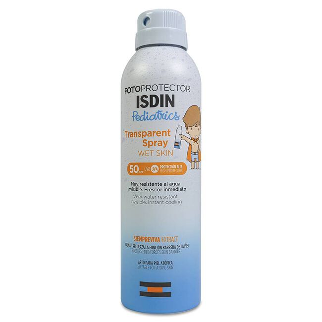 Isdin Fotoprotector Pediatrics Transparent Spray Wet Skin SPF 50, 250 ml