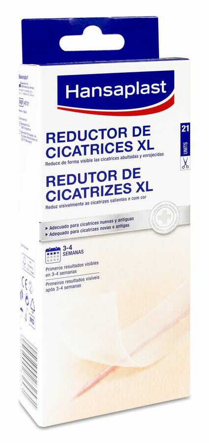 Hansaplat Reductor de Cicatrices XL, 21 apósitos