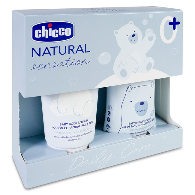 imagen de Pack Chicco Natural Sensation Higiene y Crema de Pa&ntilde;al, 2 uds
