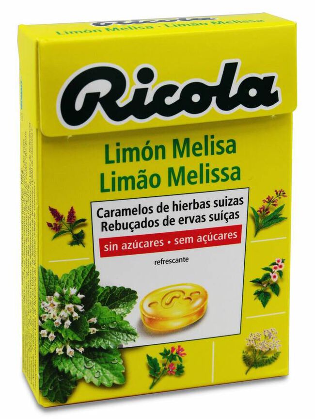 Ricola Caramelos Limón Melisa Sin Azúcar, 50 g