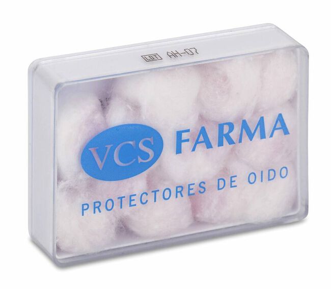 VCS Pharma Tapones Oído Cera y Algodón, 12 Uds
