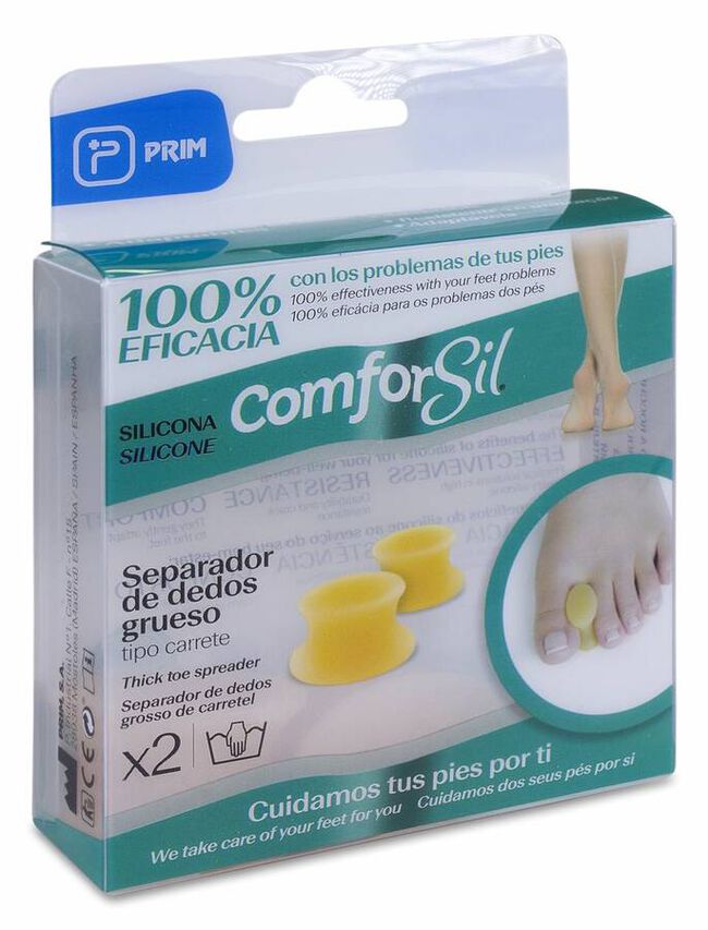 Comforsil Separador Grueso de Silicona Talla M, 2 Uds