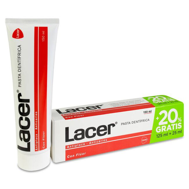 Lacer Pasta Dentífrica con Flúor, 125 ml