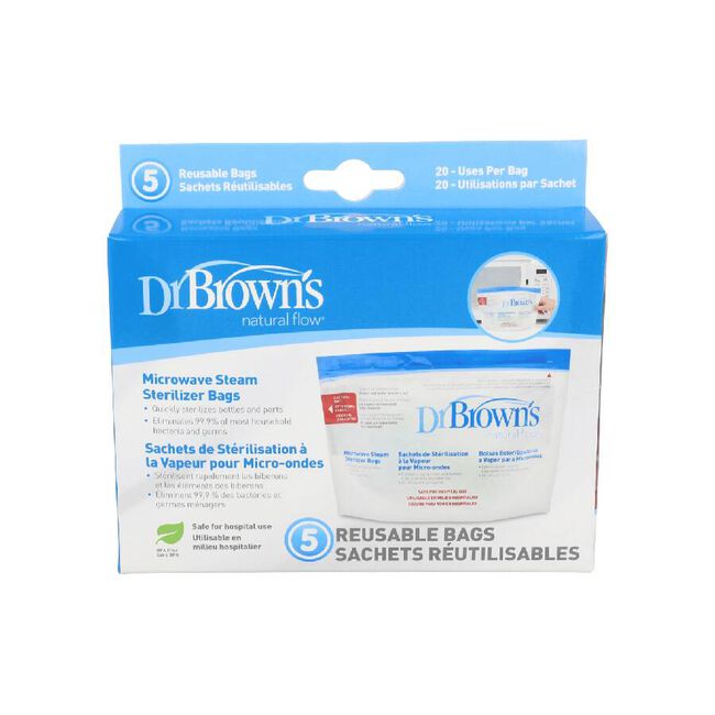 Dr. Brown's Bolsas Esterilizadoras Microondas, 5 unidades