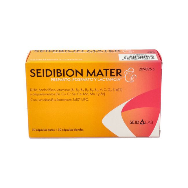 Seid Lab Seidibion Mater Posparto y Lactancia, 30 cápsulas + 30 comprimidos