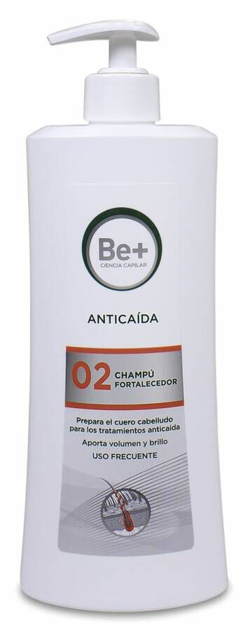 Be+ Anticaída Champú Fortalecedor, 500 ml