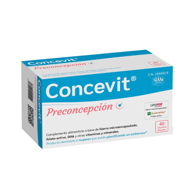 Niam Concevit Preconcepción, 40 Cápsulas Blandas