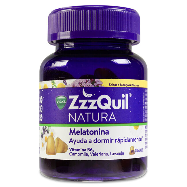 ZzzQuil Natura Melatonina Mango, 30 gominolas