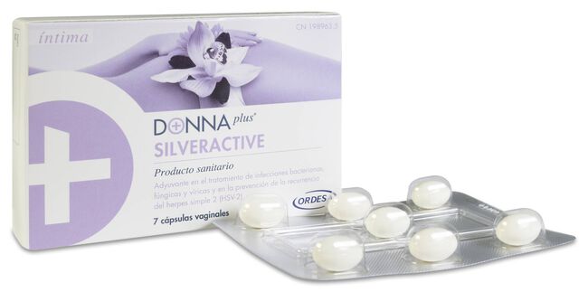 Ordesa DonnaPlus+ Silveractive, 7 Cápsulas Vaginales