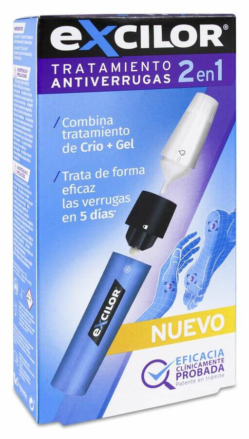 Excilor Tratamiento Antiverrugas 2 en 1, 1 Ud