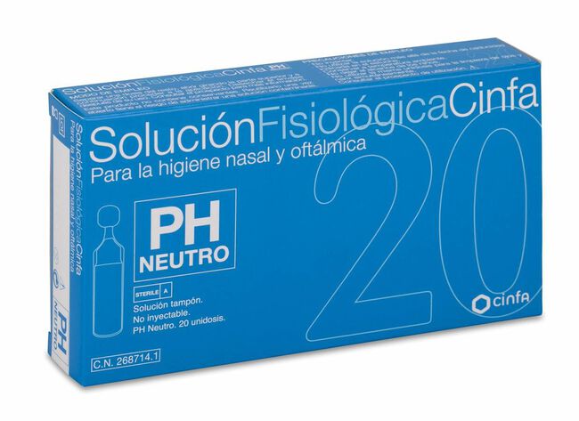 Cinfa Solución Fisiológica, 20 Monodosis