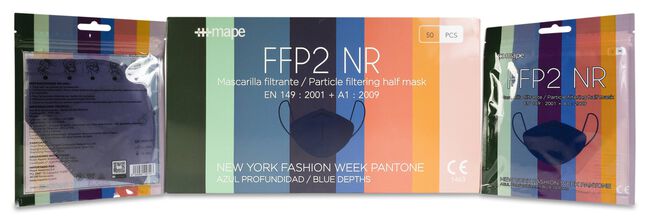 Mape Mascarillas FFP2 color Azul, 50 Uds