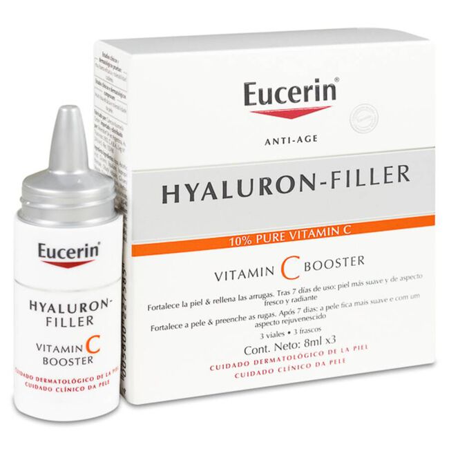 Eucerin Hyaluron-Filler Vitamina C Booster, 3 Uds