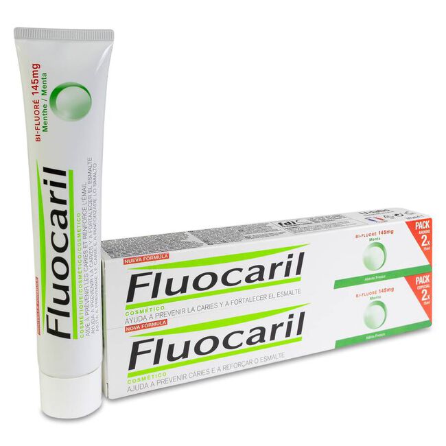 Duplo Fluocaril Bi-Fluoré Menta, 2 x 75 ml