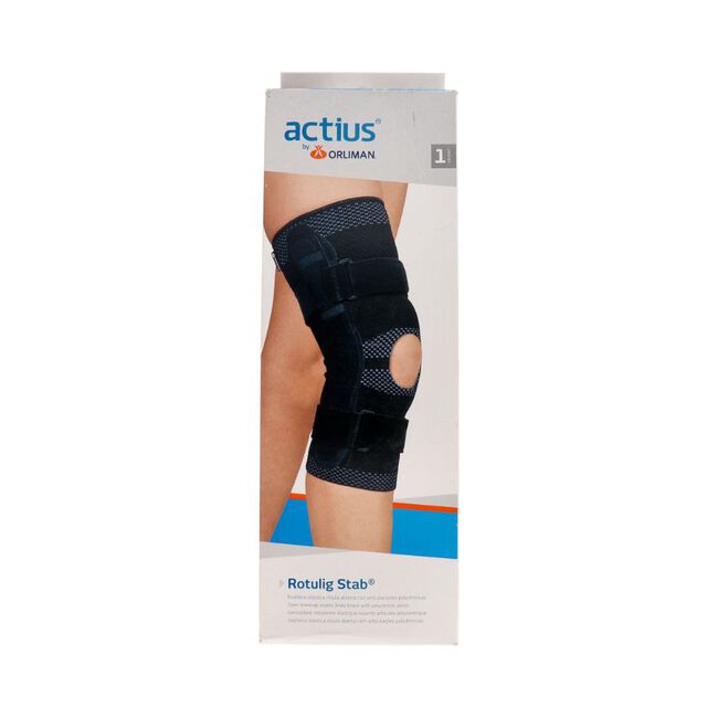 Orliman Stab Rodillera Rotulig Elástica con Articulaciones Policéntricas para Recurvatum Leve ACE809 Talla 7, 1 Unidad
