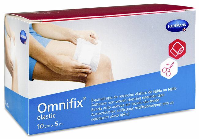 Omnifix Elastic 10 cm x 5 m + Tijeras, 1 Ud