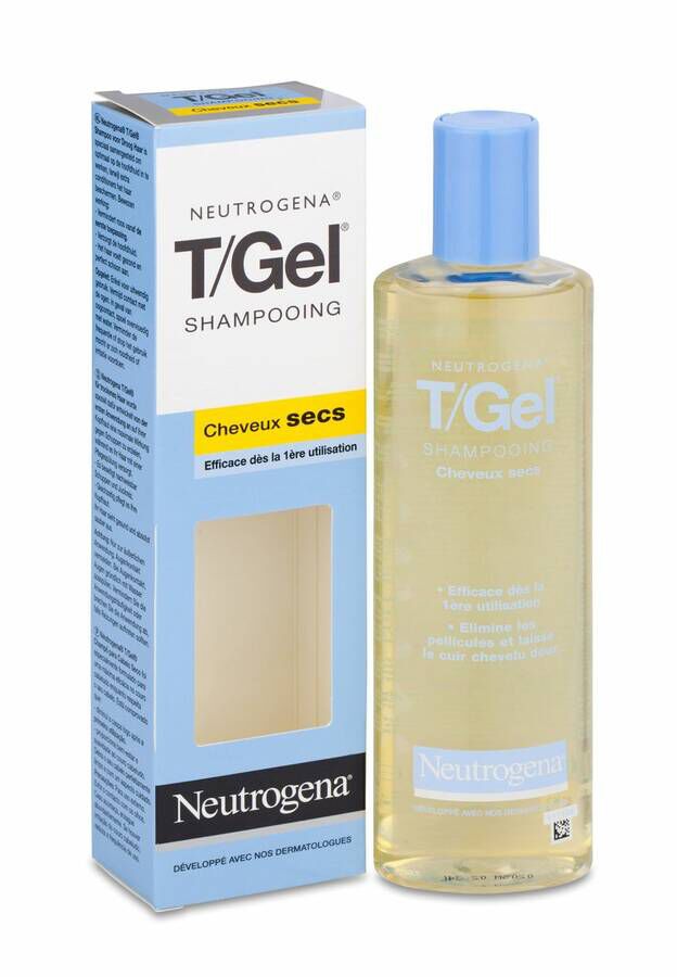 Neutrogena T/Gel Champú Anti-Caspa Cabello Seco, 250 ml