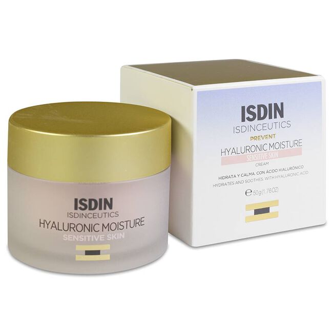 Isdin Isdinceutics Hyaluronic Moisture Crema Hidratante Facial Piel Sensible, 50 ml