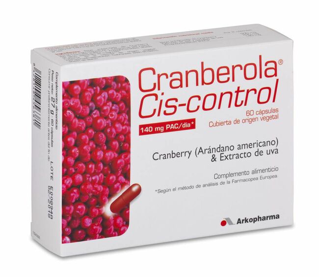 Arkopharma Cis Control Cranberola 140 mg, 60 Cápsulas