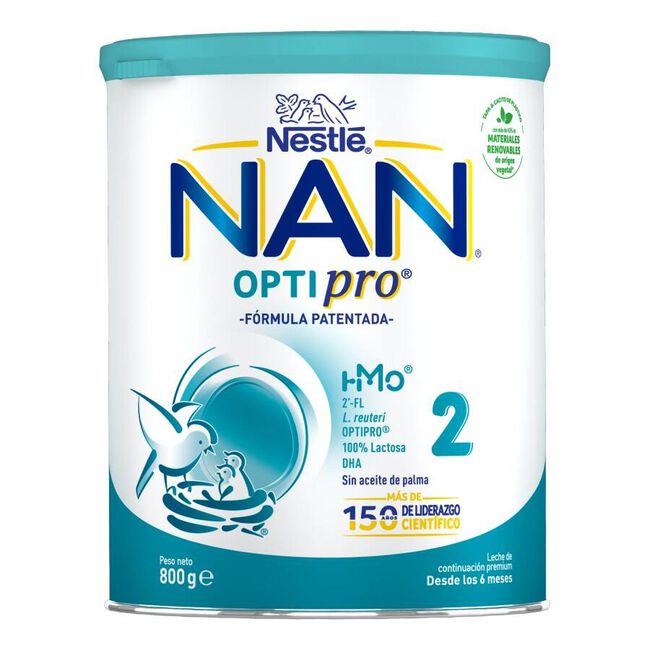 NAN Optipro 2 Leche en Polvo, 800 g