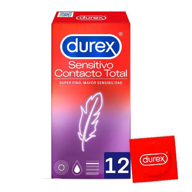Durex Sensitivo Contacto Total, 12 Uds