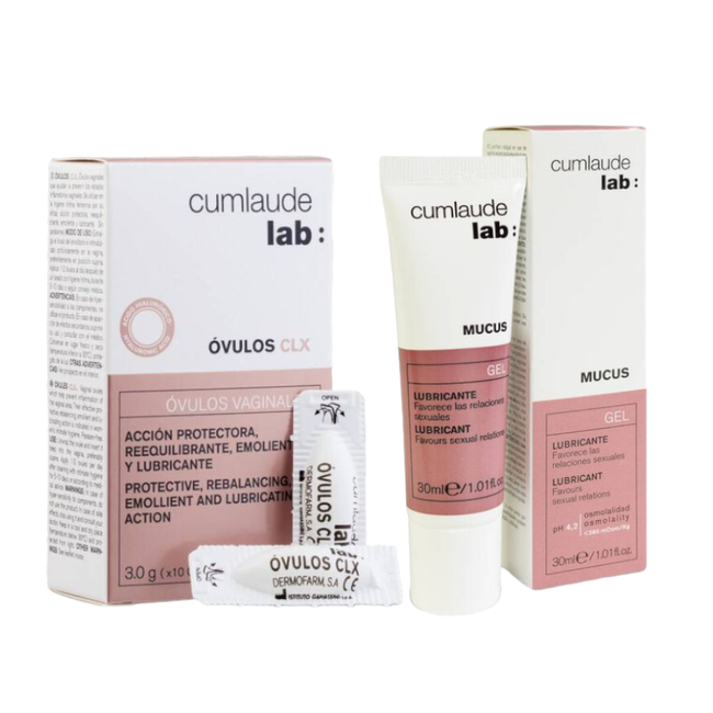 Pack Cumlaude Mucus Gel Vaginal + Óvulos Vaginales CLX