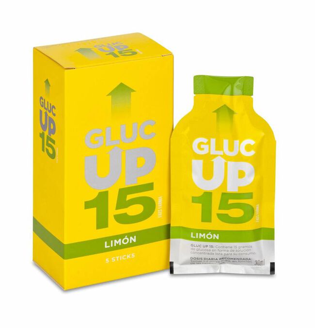 Gluc Up Limón 15 g, 5 Sticks