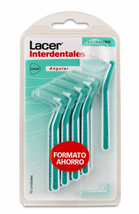 Lacer Cepillo Interdental Angular Extrafino, 10 Uds