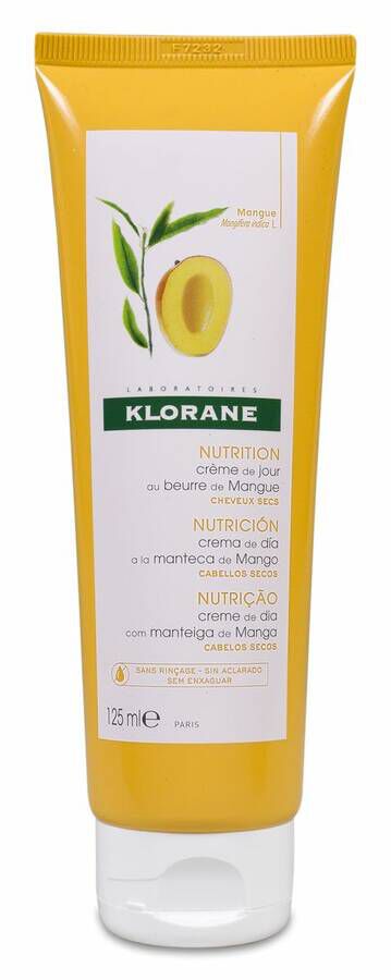 Klorane Crema de Día Sin Aclarado a la Manteca de Mango, 125 ml