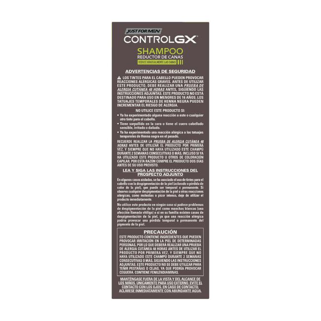 Just For Men Control Gx Champú reductor de canas, 118 ml