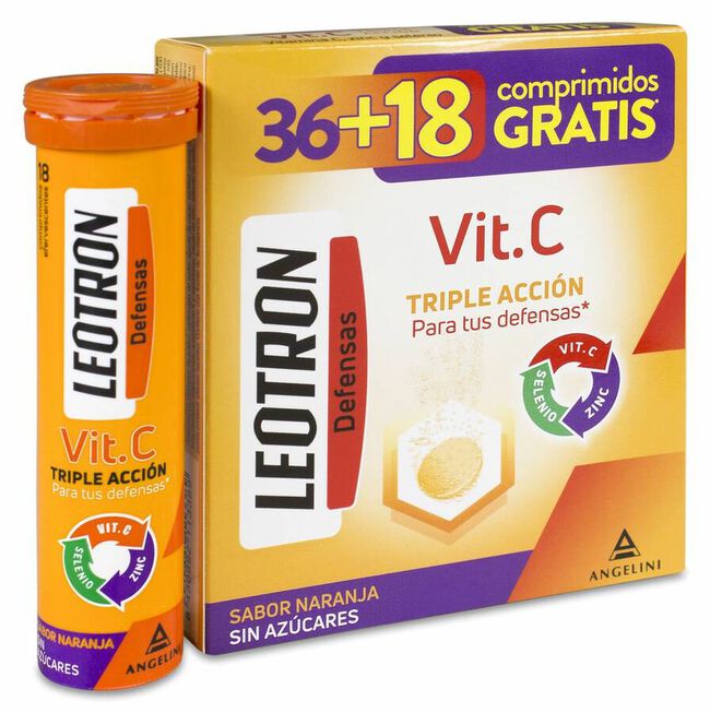 Pack Leotron Vit C, 36 + 18 Comprimidos