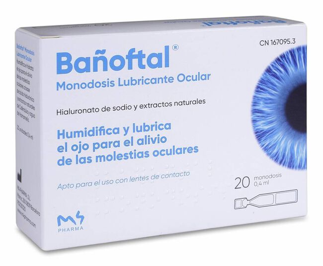 Bañoftal Gotas Oftálmicas Monodosis, 20 Uds