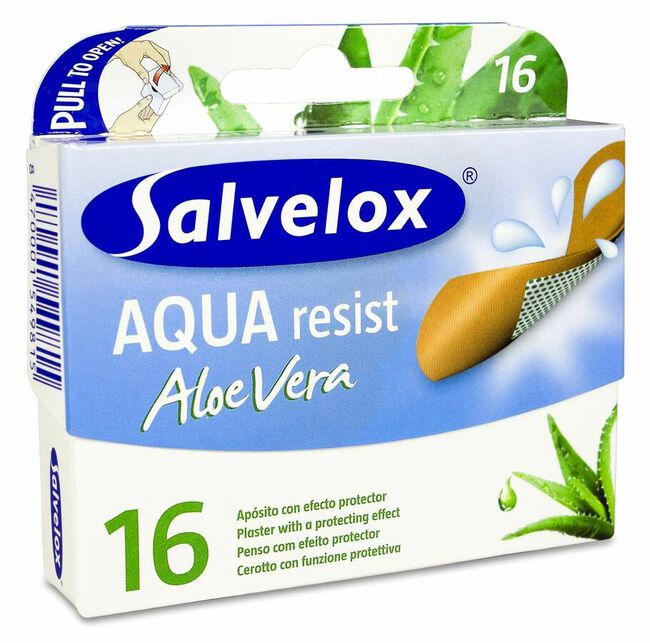 Salvelox Aqua Resist Aloe Vera, 16 Uds